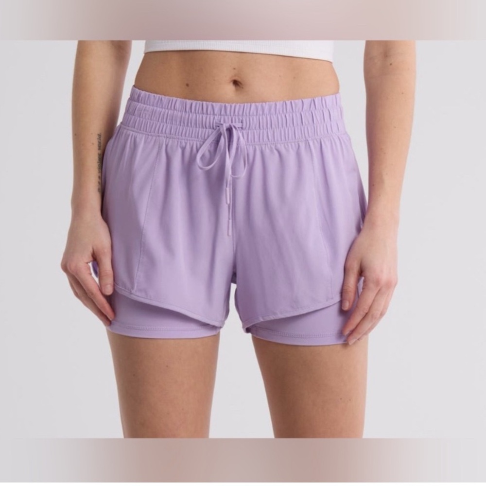 90 Degree by Reflex✨2-in-1 Running Shorts- Purple